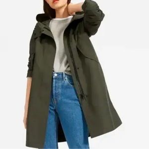 Everlane ReNew Anorak, size XS, dark green